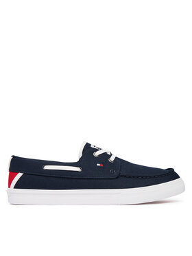 Tommy Hilfiger Tommy Hilfiger Sneakers aus Stoff Th Boat Vulc Sneaker Canvas FM0FM05877 Dunkelblau