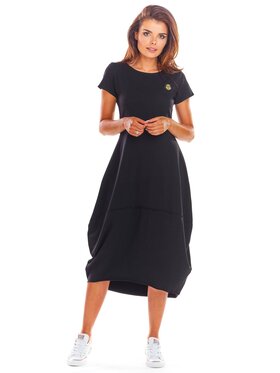 Infinite You Infinite You Sukienka letnia M213 Czarny Basic Fit