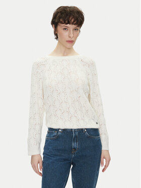 Pepe Jeans Pepe Jeans Pulover Nova PL702239 Écru Regular Fit