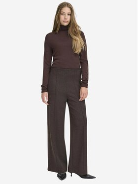 ICHI ICHI Pantaloni IHKATE JACQUARD Marrone Regular Fit