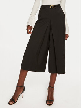 TWINSET TWINSET Culotte nadrág 242TP2162 Fekete Loose Fit