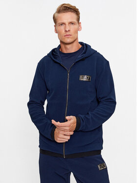 EA7 Emporio Armani EA7 Emporio Armani Džemperis ar kapuci 6RPM69 PJG1Z 1554 Tumši zils Regular Fit