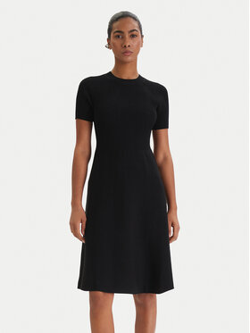 Armani Exchange Armani Exchange Strickkleid XW001885 AF10352 Schwarz Regular Fit