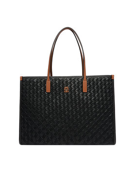 Tommy Hilfiger Tommy Hilfiger Torbica Th City Tote AW0AW18394 Crna