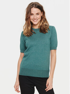 Saint Tropez Saint Tropez Sweater 30511788 Zöld Classic Fit