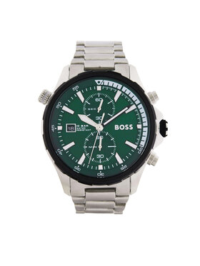 BOSS BOSS Zegarek Globetrotter 1513930 Srebrny