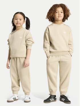 adidas adidas Tuta Loose Crew Jogger Set KS1284 Beige Regular Fit