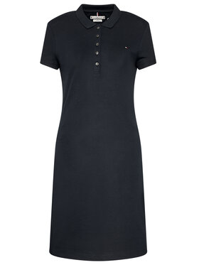 Tommy Hilfiger Tommy Hilfiger Vsakodnevna obleka Heritage WW0WW24973 Mornarsko modra Slim Fit