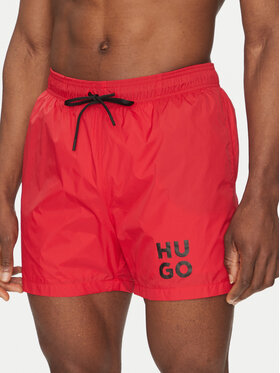 HUGO HUGO Plavecké šortky Paol 50510190 Červená Regular Fit