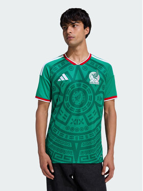 adidas adidas Koszulka techniczna Mexico 26 Home Jersey Zielony Slim Fit