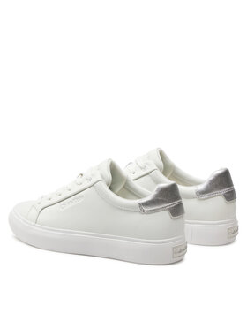 Calvin Klein Tenisice Vulcanized Lace Up Lth HW0HW02134 Bijela