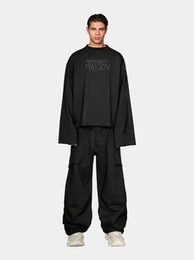 MADE BY SOCIETY MADE BY SOCIETY T-Shirt Shift Long Sleeve - T17798 Czarny Basic Fit