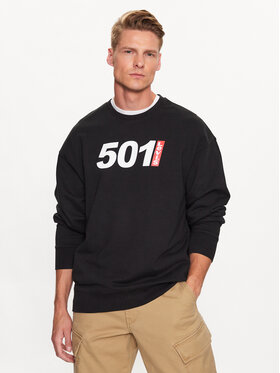 Levi's® Levi's® Pulóver 501 Graphic 38712-0147 Fekete Relaxed Fit