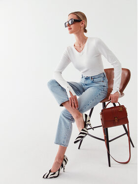 Guess Guess Pulover W2YR31 Z2V62 Alb Regular Fit