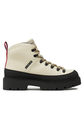 Tommy Jeans Tommy Jeans Schnürstiefeletten Tjm Hiking Boot Wl EM0EM01491 Écru