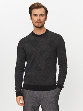 BOSS Boss Maglione Motivo 50500675 Nero Regular Fit