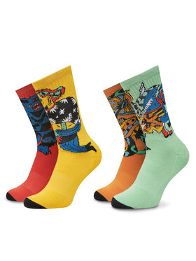 Volcom Volcom Zestaw 4 par wysokich skarpet unisex Fa Bob Mollena D6312506 Kolorowy