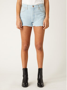 Wrangler Wrangler Szorty jeansowe Festival Short W26FWPXA3 112128034 Błękitny Regular Fit