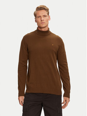 Wrangler Wrangler Bluză cu gât 112357293 Maro Regular Fit
