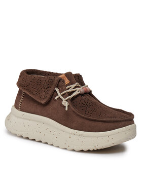 Hey Dude Hey Dude Īsi apavi Wendy Peak Fold Boot Suede 40256-204 Brūns