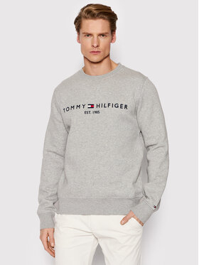 Tommy Hilfiger Tommy Hilfiger Džemperis ar kapuci Logo MW0MW11596 Pelēks Regular Fit