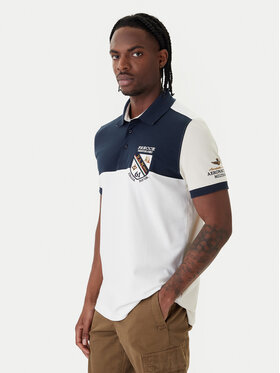 Aeronautica Militare Aeronautica Militare Polo 261PO1915UP00191 Biały Regular Fit
