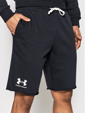 Under Armour Under Armour Športové kraťasy Ua Rival Terry 1361631 Čierna Regular Fit