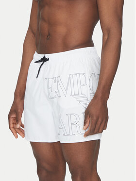 Emporio Armani Underwear Emporio Armani Underwear Pantaloni scurți pentru înot EM000583 AF12326 U0002 Alb Regular Fit