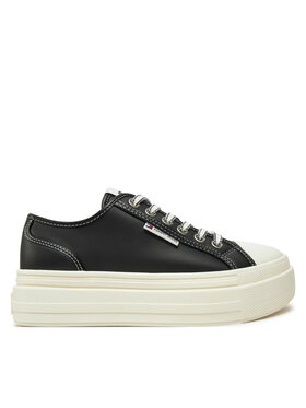 Tommy Jeans Tommy Jeans Plátenky Foxing EN0EN02714 Čierna