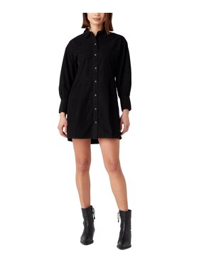 Wrangler Wrangler Sukienka koszulowa W9M14A100 Czarny Regular Fit