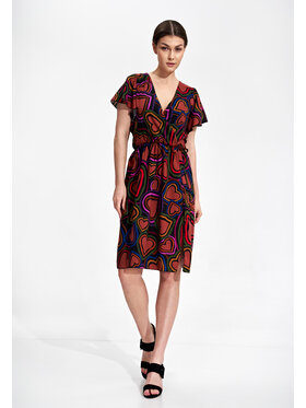 FIGL FIGL Sukienka M873 Kolorowy Regular Fit