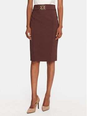 Rinascimento Rinascimento Спідниця-олівець CFC0126212003 Коричневий Slim Fit