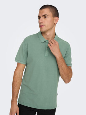 Only & Sons Polo Majica 22021769 Zelena Slim Fit