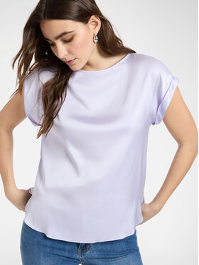 Elena Mirò Elena Mirò Bluzka 2086P100217N0A9 Fioletowy Regular Fit
