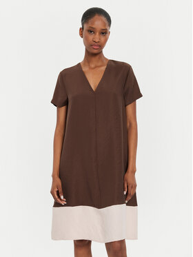 United Colors Of Benetton United Colors Of Benetton Kasdieninė suknelė 4O79DV0AO Ruda Regular Fit