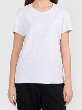 4F 4F T-Shirt 4FWMM00TTSHF3308-27M Szary jasny Active Fit