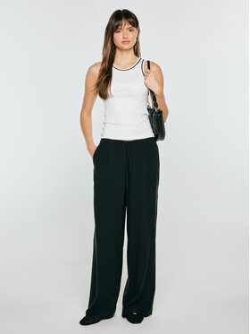 BIG STAR BIG STAR Spodnie materiałowe ARAKIA Czarny Wide Fit