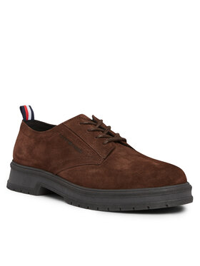 Tommy Hilfiger Tommy Hilfiger Обувки Hilfiger Core Suede Shoe FM0FM04677 Кафяв