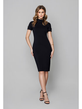 Kasia Zapała Kasia Zapała Sukienka elegancka Lilly Czarny Slim Fit