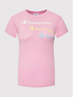 Champion Champion T-Shirt 404351 Różowy Regular Fit
