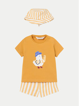 Mayoral Mayoral T-särgi ja ujumispükste komplekt 1620 Kollane Regular Fit