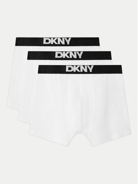 DKNY DKNY Set 3 perechi de boxeri NEW YORK Alb
