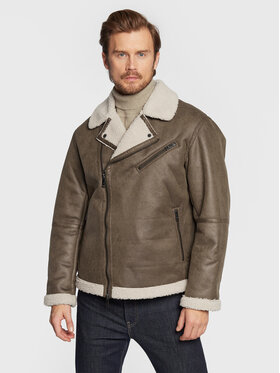 Armani Exchange Armani Exchange Kurtka z imitacji skóry 6LZB37 ZE1DZ 2783 Brązowy Regular Fit