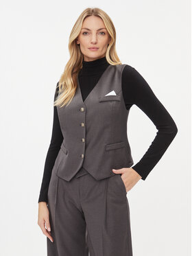Maryley Maryley Елек 23IB140/52GR Сив Slim Fit