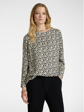 Elena Mirò Elena Mirò Bluzka 2127P000163N001 Czarny Regular Fit