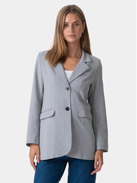 TeeShoppen TeeShoppen Marynarka 'Oversized Collection' Szary Regular Fit