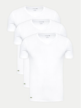 Lacoste Lacoste 3 marškinėlių komplektas TH3374 Balta Slim Fit