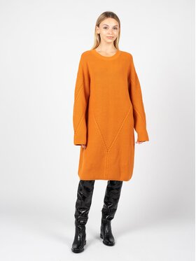 Silvian Heach Silvian Heach Každodenní šaty PGA22285VE Oranžová Regular Fit