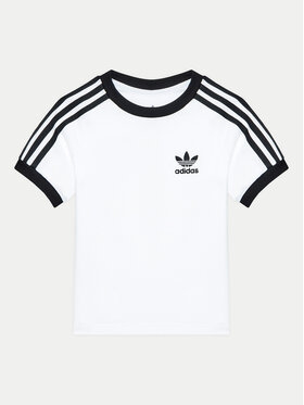 adidas adidas T-Shirt adicolor Trefoil JE0517 Weiß Regular Fit