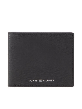 Tommy Hilfiger Tommy Hilfiger Portafoglio grande da uomo Business Leather Cc And Coin AM0AM10243 Nero